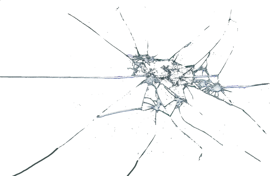 Crushed Glass Cracks Png File (black)