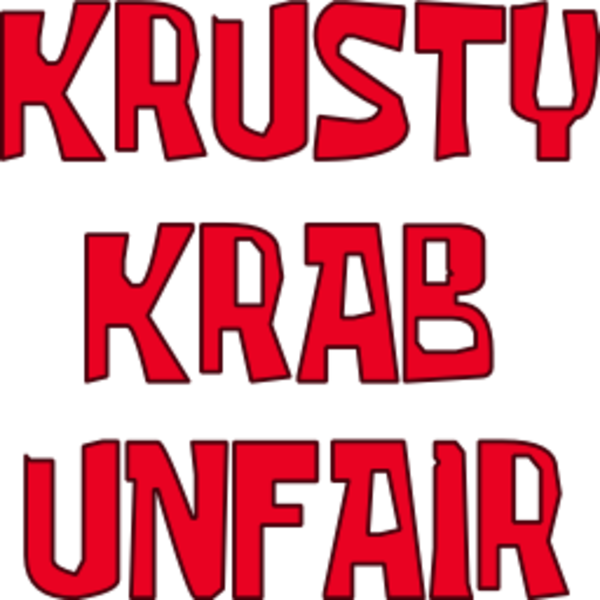 Krusty Krab Png Image (red, black)