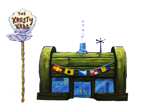 Krusty Krab Png Pic (black)