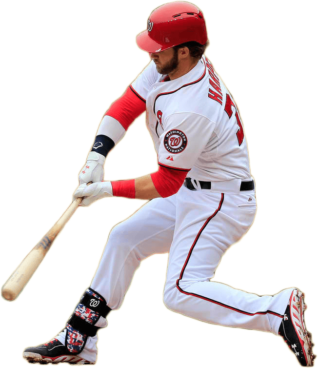 Bryce Harper Png File (lavender, black)