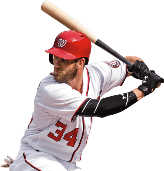 Bryce Harper Png Pic (white, black)