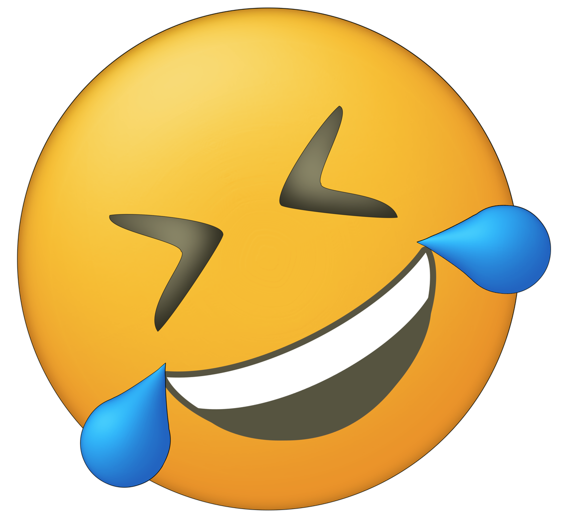 Crying Emoji Png Free Image (orange, black, gray, white)