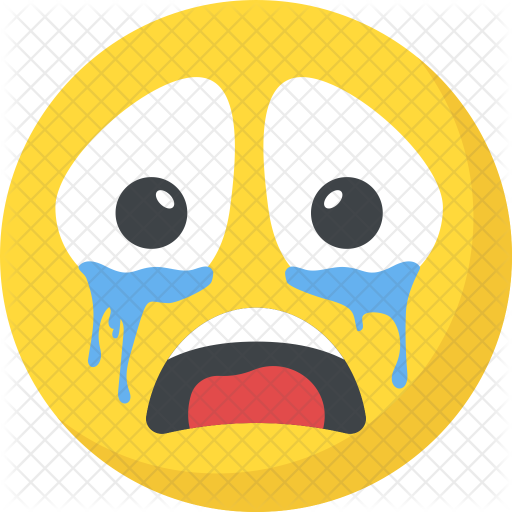 Crying Emoji Png Transparent Background (black, white, indigo, gold)