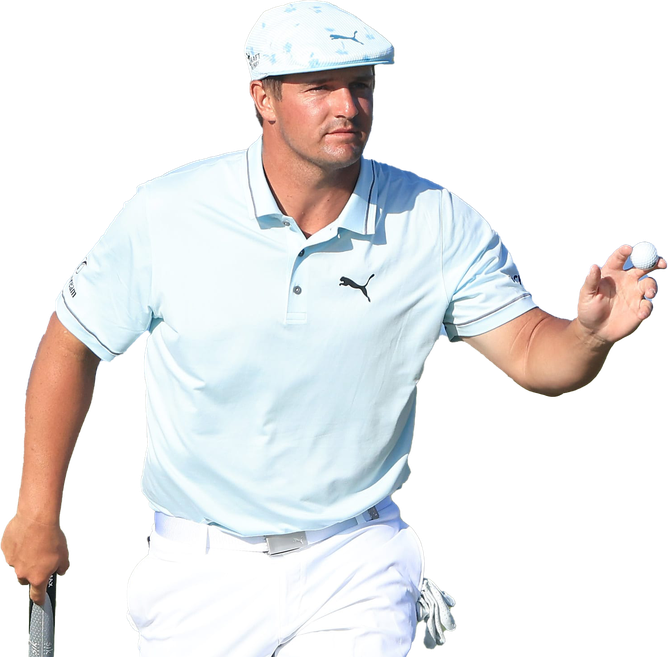 Bryson Dechambeau Png File (white, lavender, black)