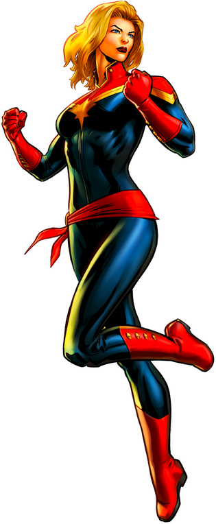 Ms. Marvel Png Hd (black, red)