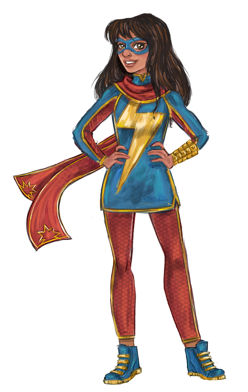 Ms. Marvel Png Photo (chocolate, black)