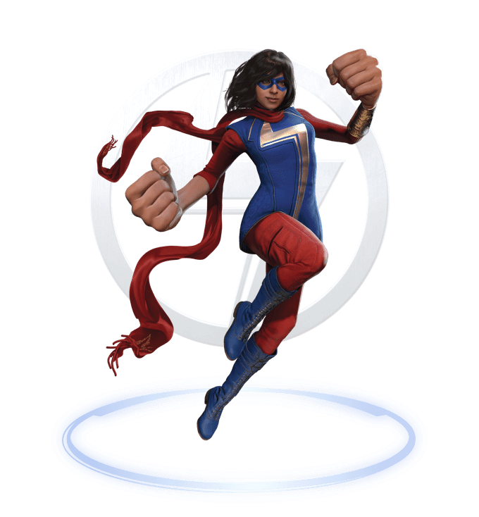 Ms. Marvel Png Pic (indigo, silver, black)