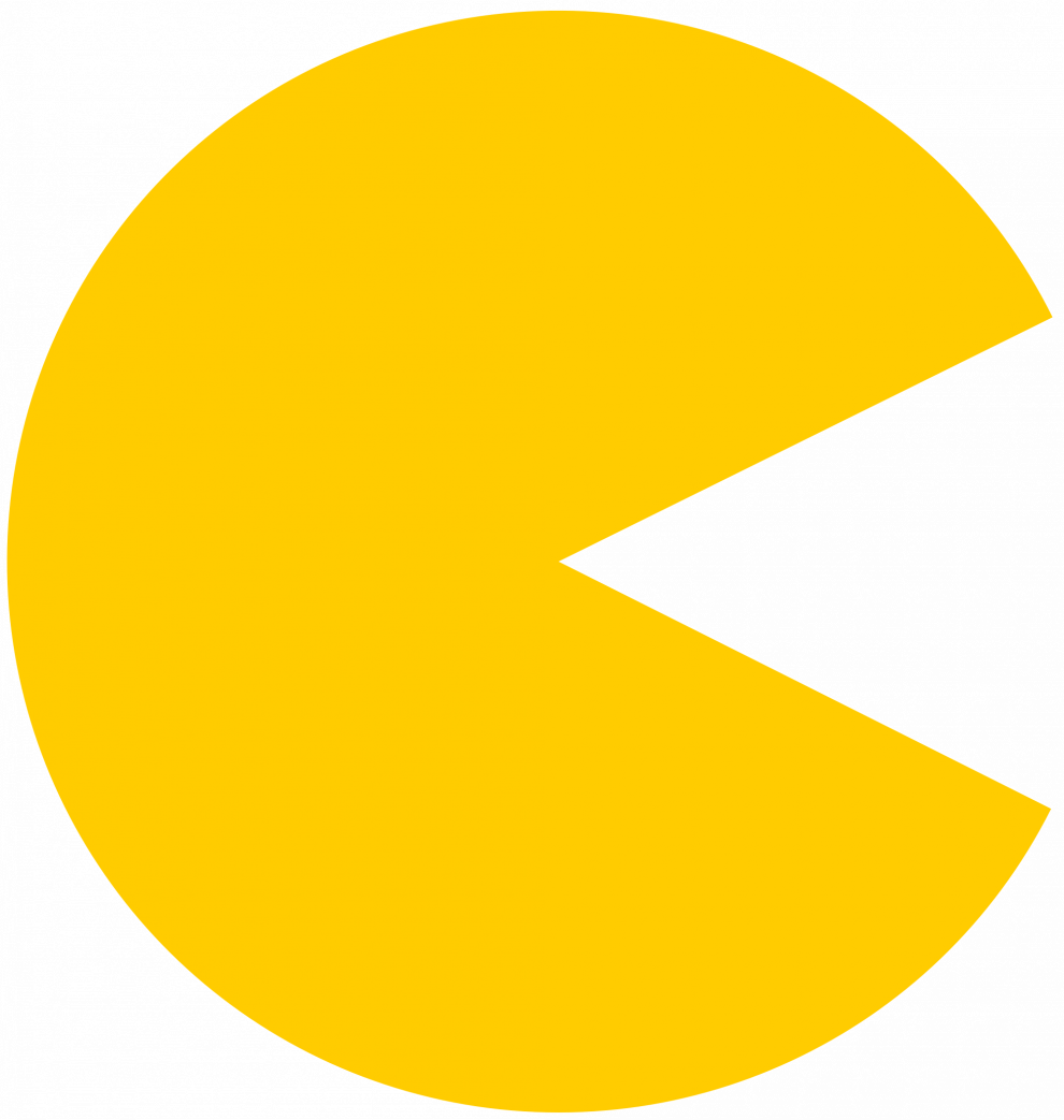 Ms. Pac Man Background Isolated Png (black, gold)