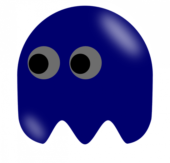 Ms. Pac Man Png Isolated Clipart (white, gray, navy, black)