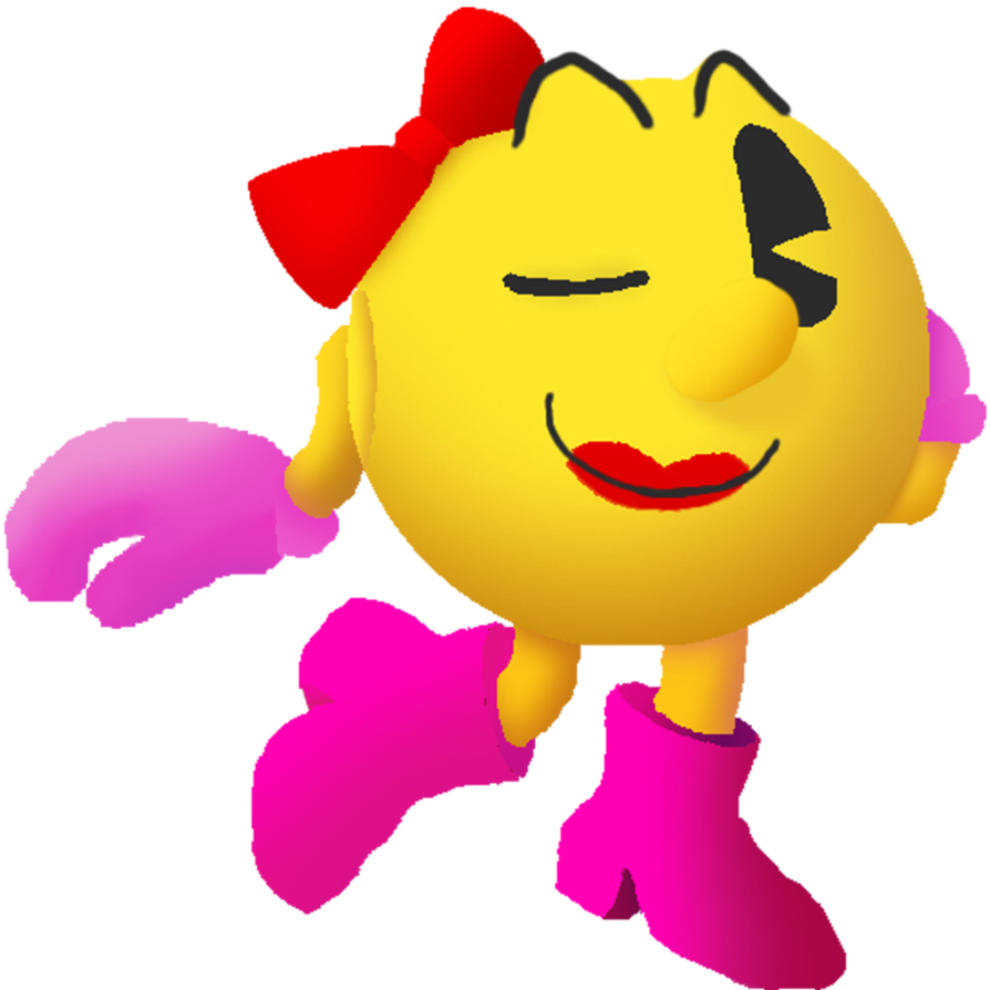 Ms. Pac Man Png Isolated Hd (black, purplish red, gold)