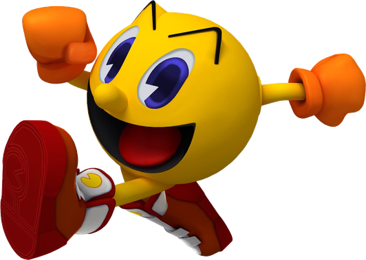 Ms. Pac Man Transparent Png (maroon, black, orange, gold)