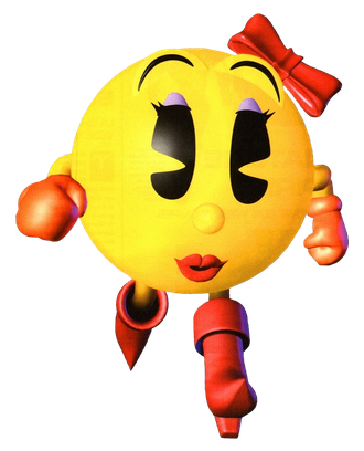 Ms Pacman Png Hd (yellow, black)