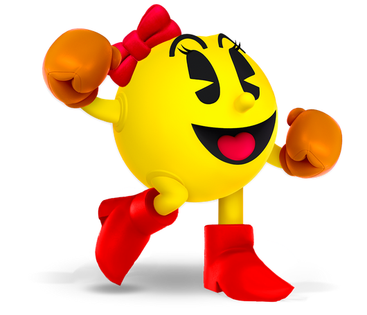 Ms Pacman Png Pic (yellow, black, gold)