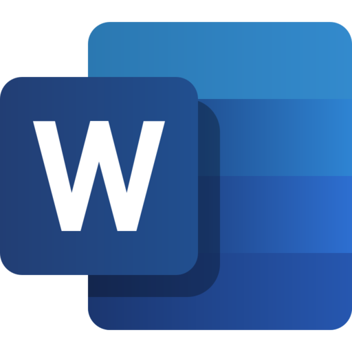 Ms Word Free Png Icon Download (white, navy, black, teal)