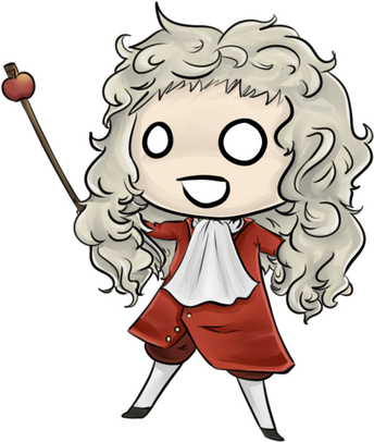 Isaac Newton Png Image (white, beige, black, silver)