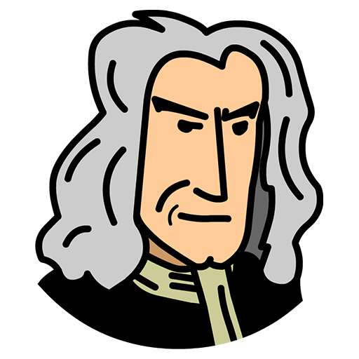 Isaac Newton Png Transparent (silver, pink, lavender, black, white)