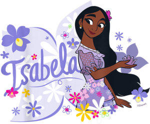 Isabela Encanto Png Picture (black, lavender, white)