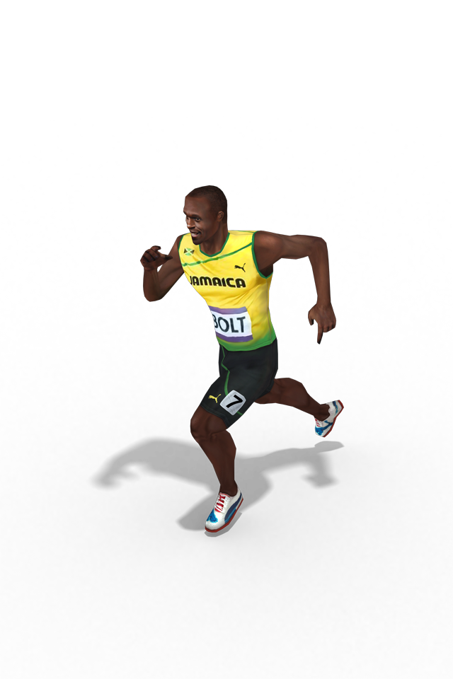 Usain Bolt Png Clipart (black, white)