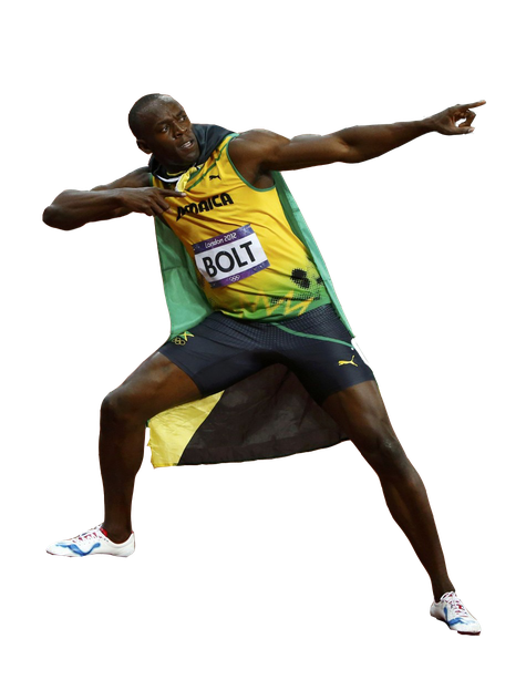 Usain Bolt Png Free Download (black)