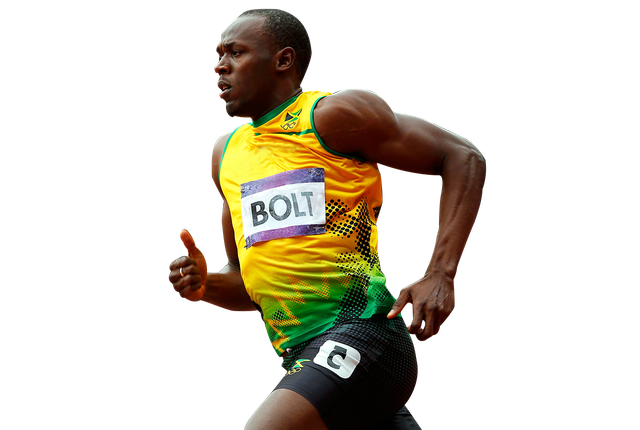 Usain Bolt Png Photo (black)