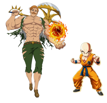 Escanor Transparent Png (green, black, salmon)