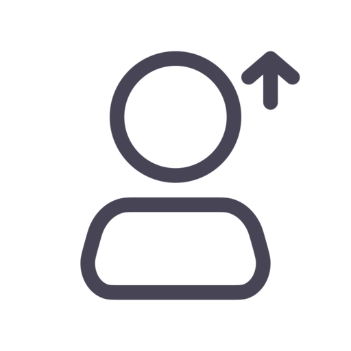 User Down Free Png Icon Download (black, indigo)