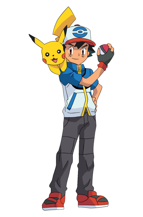 Ash Ketchum Png Transparent Image (gold, black, gray, indigo)