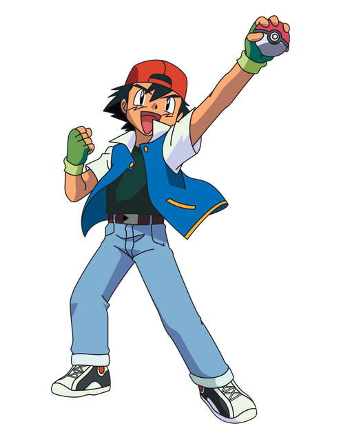 Ash Ketchum Transparent Png (green, teal, black, silver)