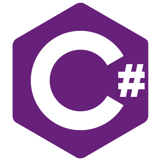 Csharp Plain Logo Icon Free Png Icon Download (purple, black)