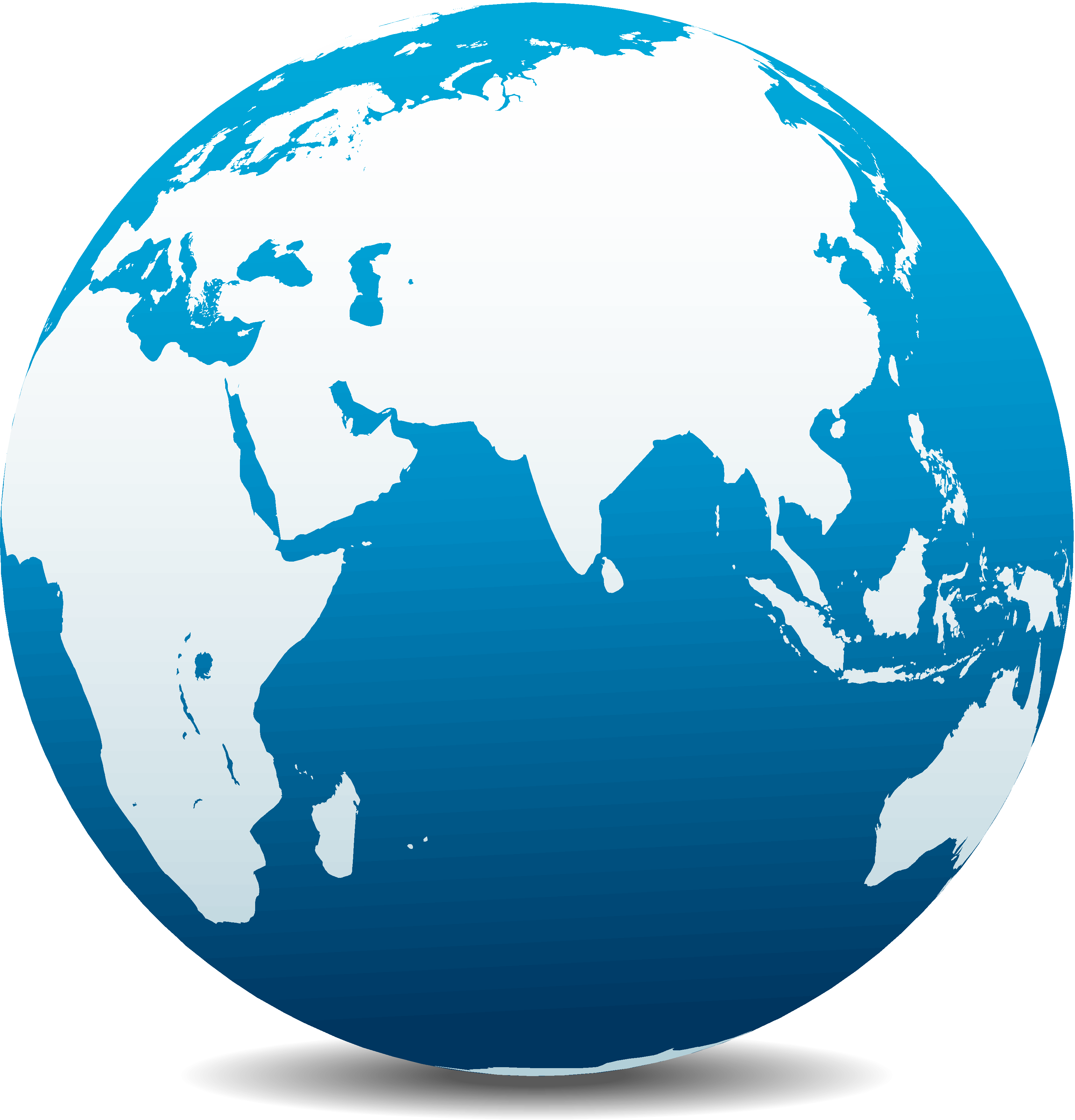 Asia Globe Png Image (black, navy, white)