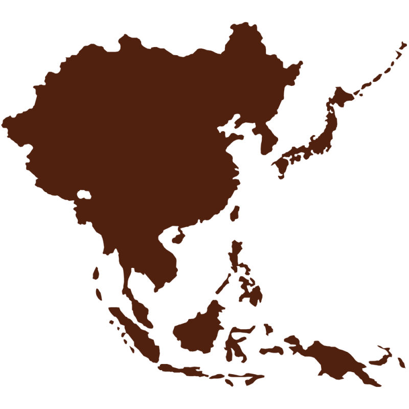 Asia Map Png File (black, maroon)