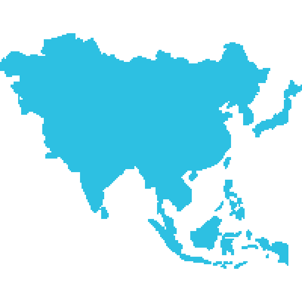 Asia Map Png Free Download (greenish blue, black)