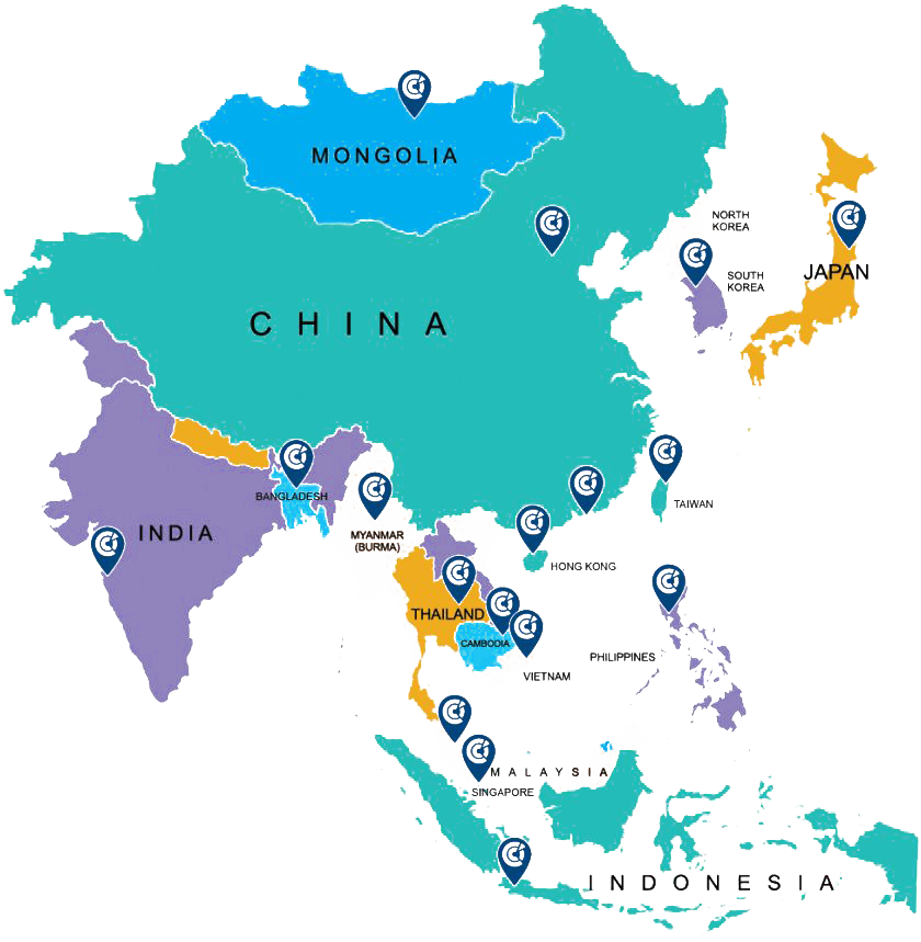 Asia Map Png Free Image (greenish blue, teal, gray, white)