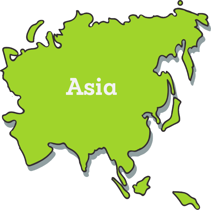 Asia Png Clipart (gold, black, olive)