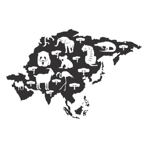 Asia Png Picture (black)