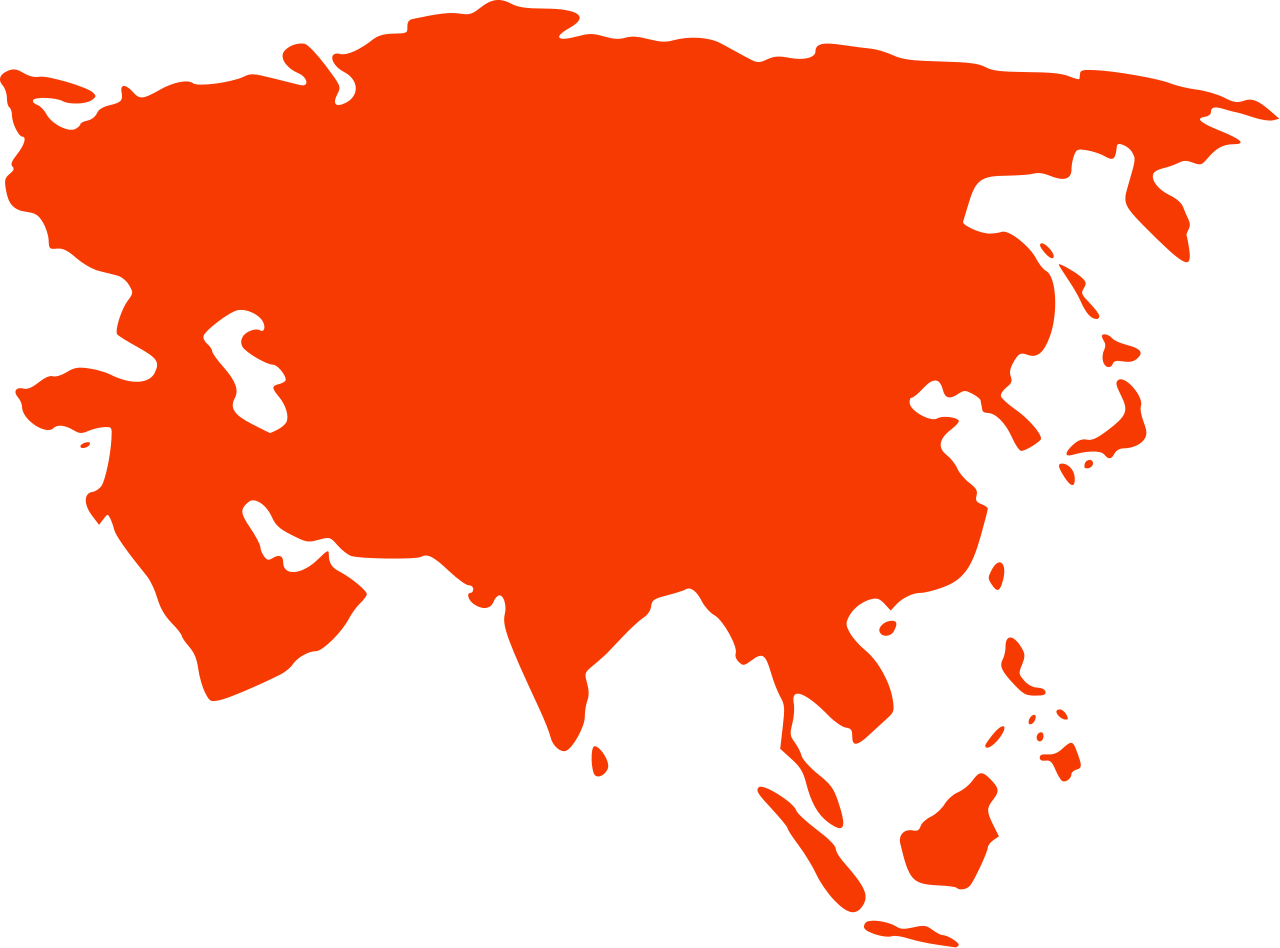 Asia Transparent Png (black, red)