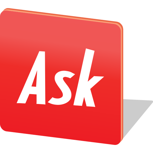 Askfmsocialmedialogo Free Png Icon Download (red, salmon, black, white)