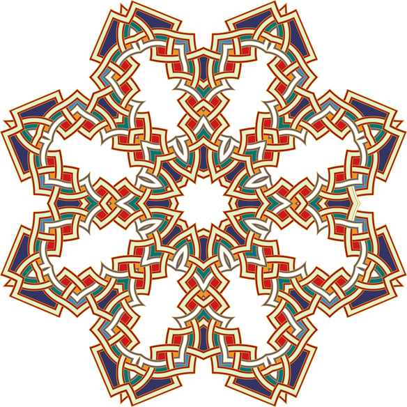 Islamic Art Png 1 (white, silver, black, salmon)