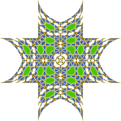 Islamic Art Png Image (white, olive, black, lime)