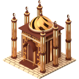 Islamic Islam Religion Architecture Building Pray Mosque Icon Free Png Icon Download (beige, maroon, olive, black)