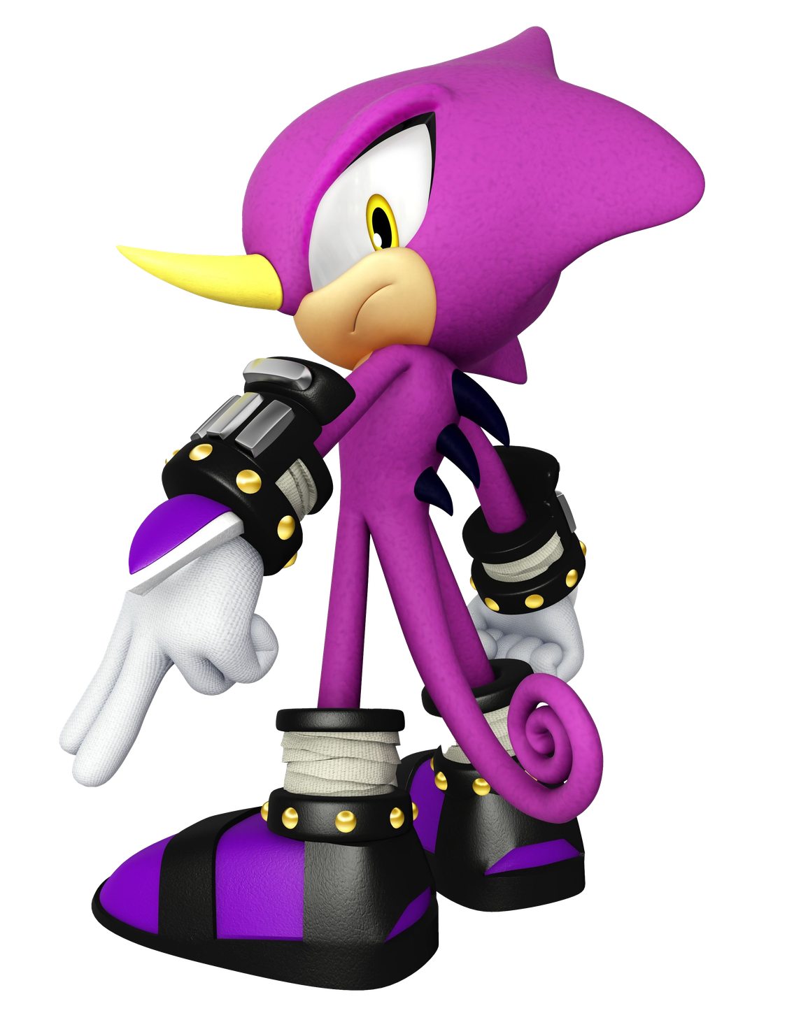 Espio The Chameleon Background Png (violet, black)