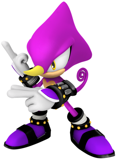 Espio The Chameleon Png Transparent Picture (lavender, black)