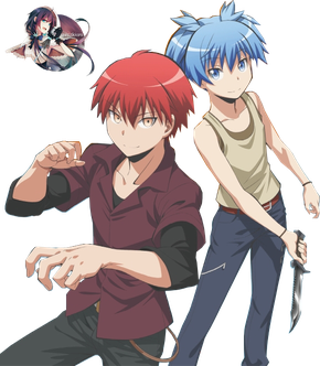 Assassination Classroom Png Picture (indigo, black, pink, beige, gray)