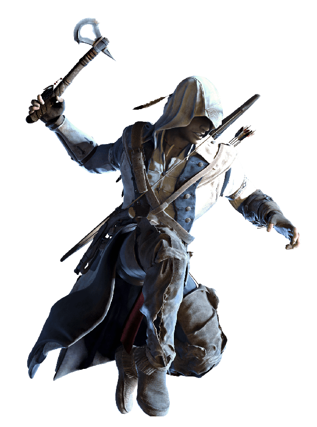 Assassins Creed Transparent Png (white, black)