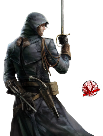 Assassins Creed Unity Png Transparent Picture (white, black)