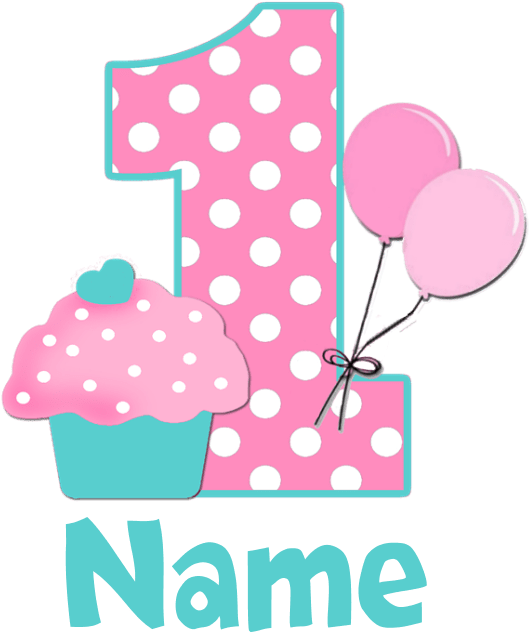 1St Birthday Png Photos (white, silver, black, plum, pink)