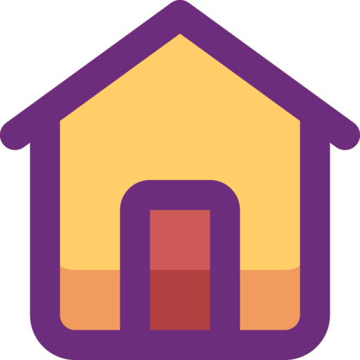 Estate Building Home House Free Png Icon (salmon, purple, black, chocolate, gray)