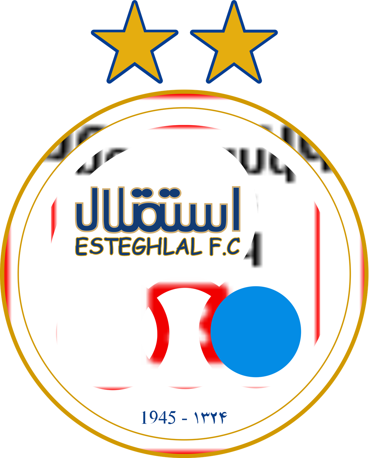 Esteghlal F.C Png (orange, salmon, white, teal, black)