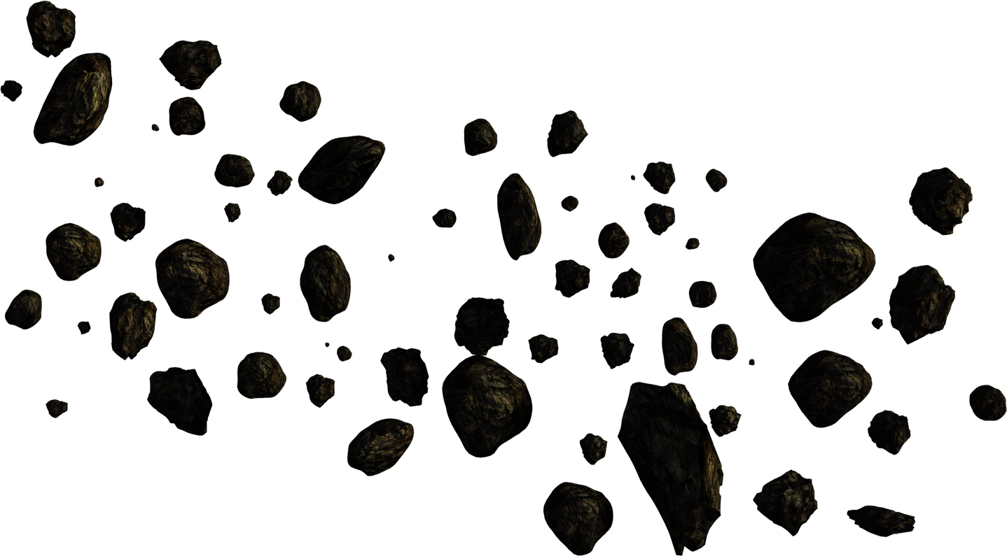 Asteroid Meteor Png Image (black)