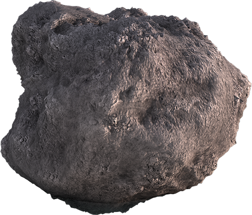 Asteroid Meteor Png (black)